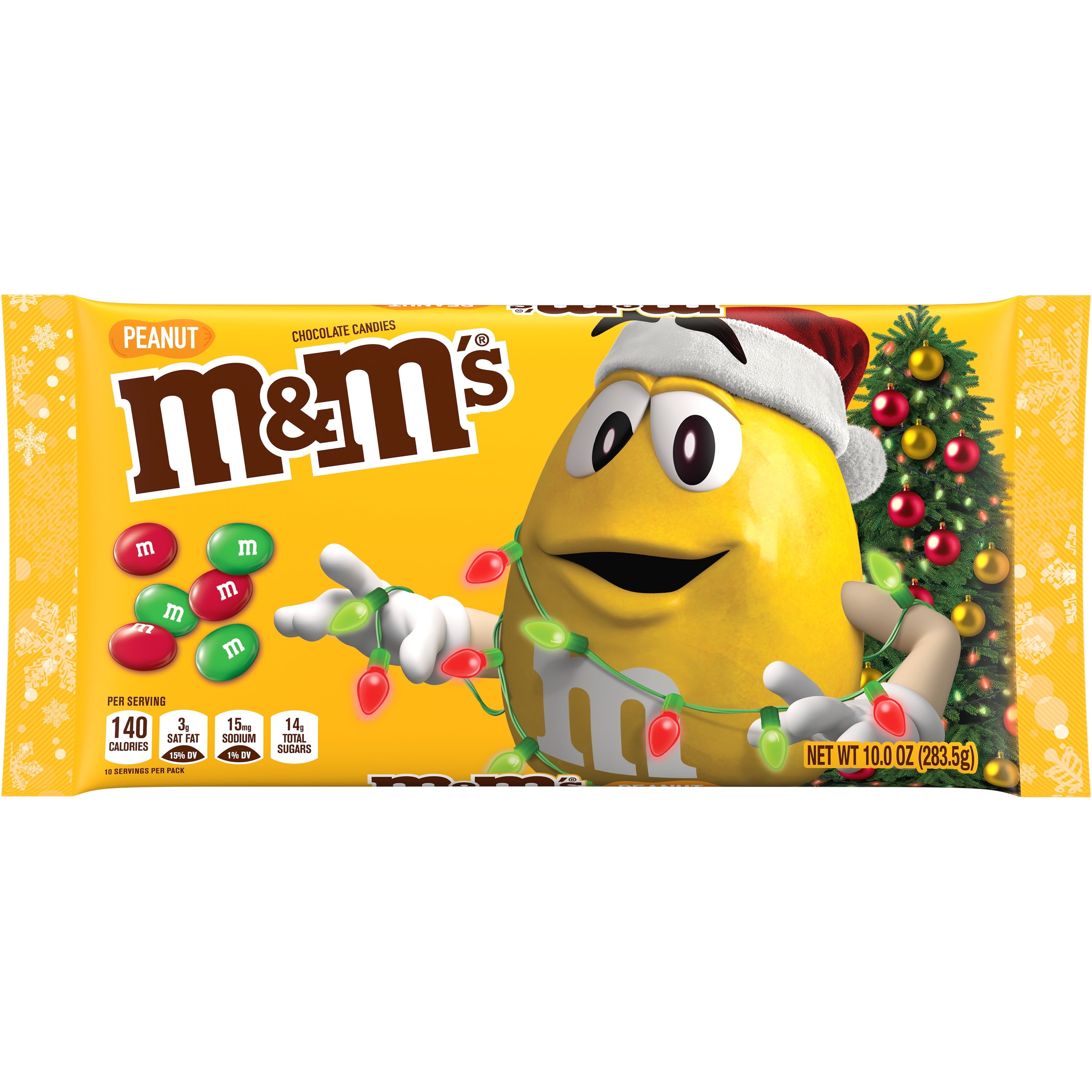 M&M's Peanut Holiday Chocolate Candy 283.5g