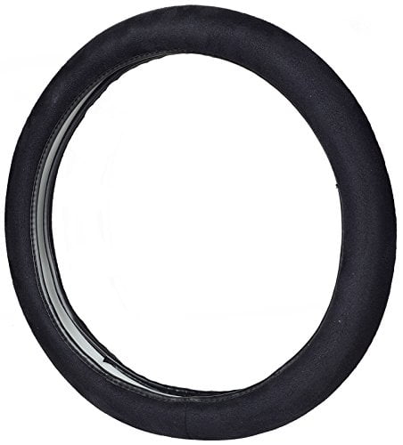 Allison Large Black Steering Wheel Cover — alternate view