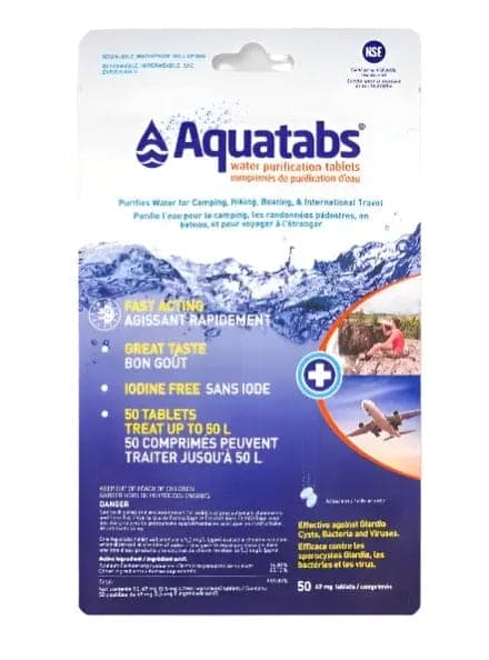 AQUATABS PKG OF 50 WORLD FAMOUS SALES INC.