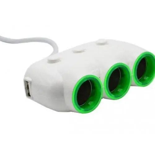 Accessory - Lighter Socket Splitter 3 Port with USB Charger Quad Source Canada Inc.