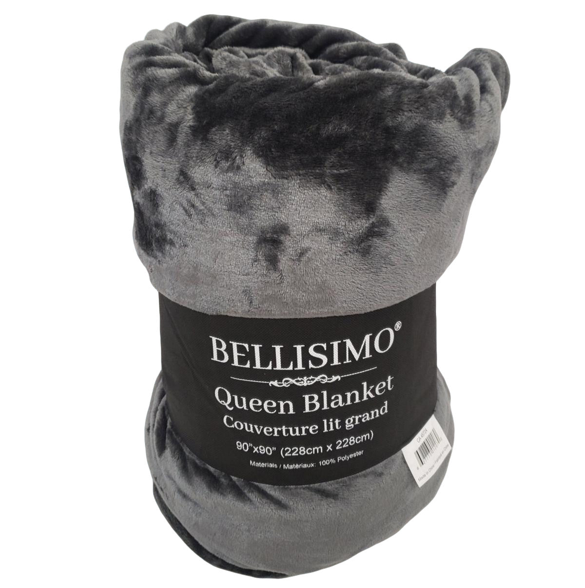 Luxury 450gsm Flannel Blanket 90x90 – Dark Grey