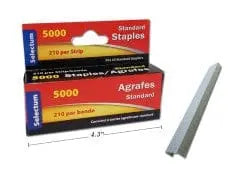 STAPLES STANDARD SIZE CHISEL POINT 5000/BX LINPRO