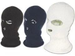 Balaclava 3 Hole - Black WORFAM