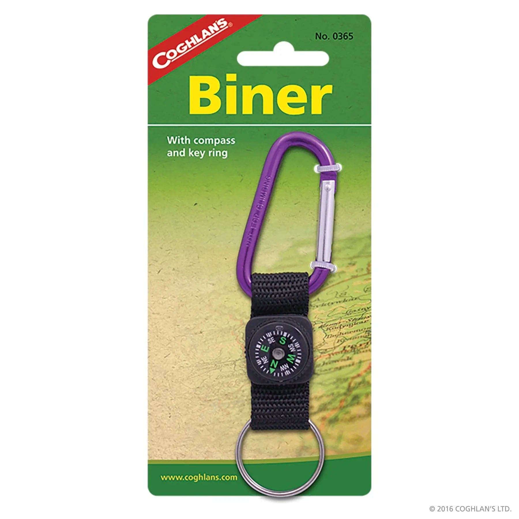 Biner with Compass &  Key-Ring Coghlans LTD