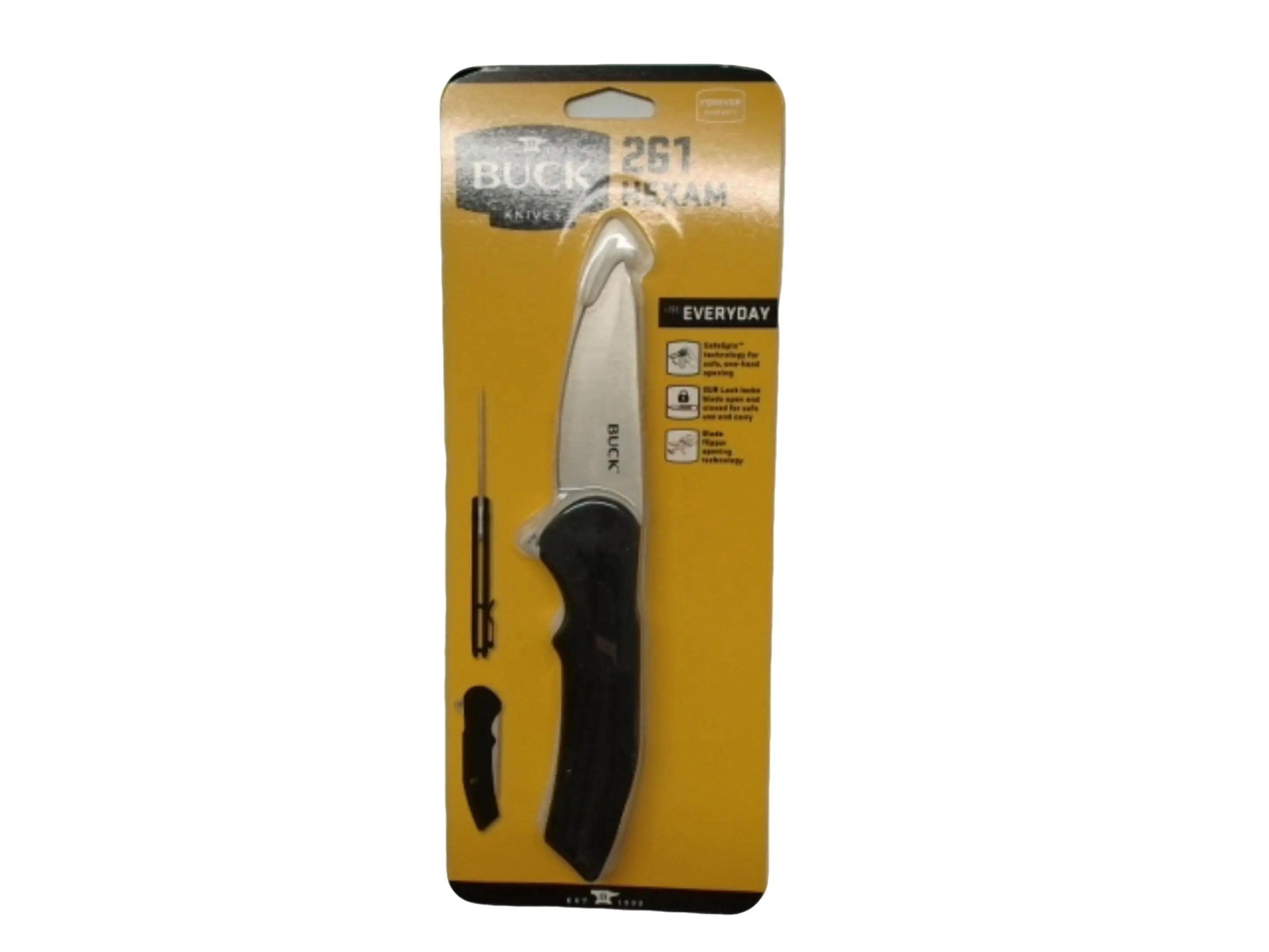 Buck Knife 261 Hexam Folding Safespin One Hand Opening KWDC