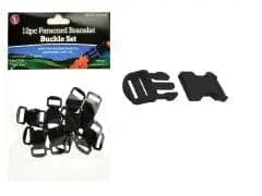 Buckle Set 12pk. Paracord Bracelet KWDC