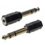 1/4" male stereo to 1/8" female stereo adapter