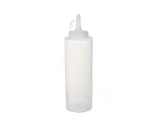 12OZ CLEAR SQUEEZE BOTTLE WITH LID 1/PK X 36/CS Conglom