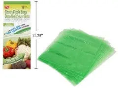 CTG TV BRANDS, 8-PC. GREEN FRESH  BAGS (4-MED &4-L CTGBRA