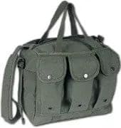 Canvas medical bag - olive - 12x9.5x6.5 inch 30x24x16.5cm WORLD FAMOUS SALES INC.