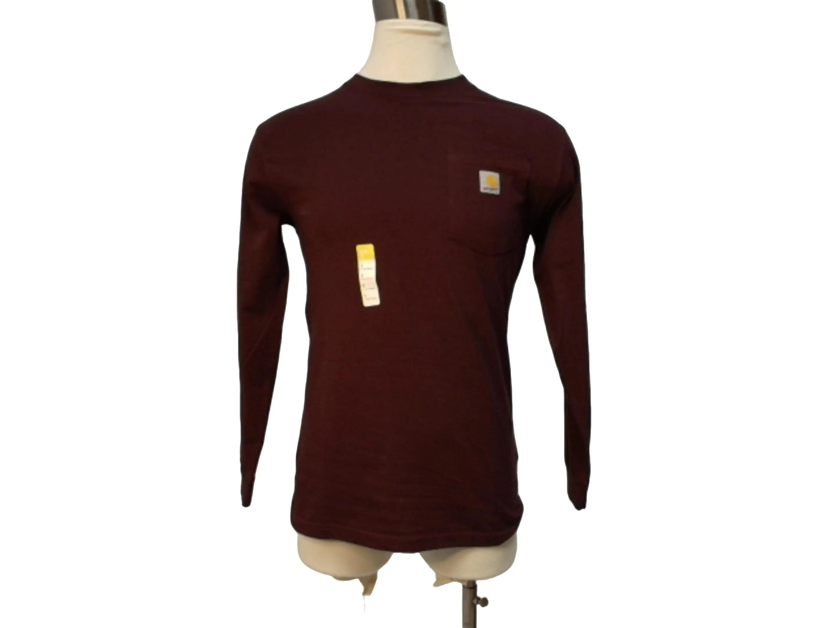 Carhartt Long Sleeve Shirt Burgundy Ass't Sizes (No Ads) KWDC