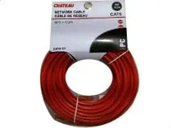 Cat 6 network cable 50 foot 15.2m Assorted colours and quality Chateau Manis Electronics