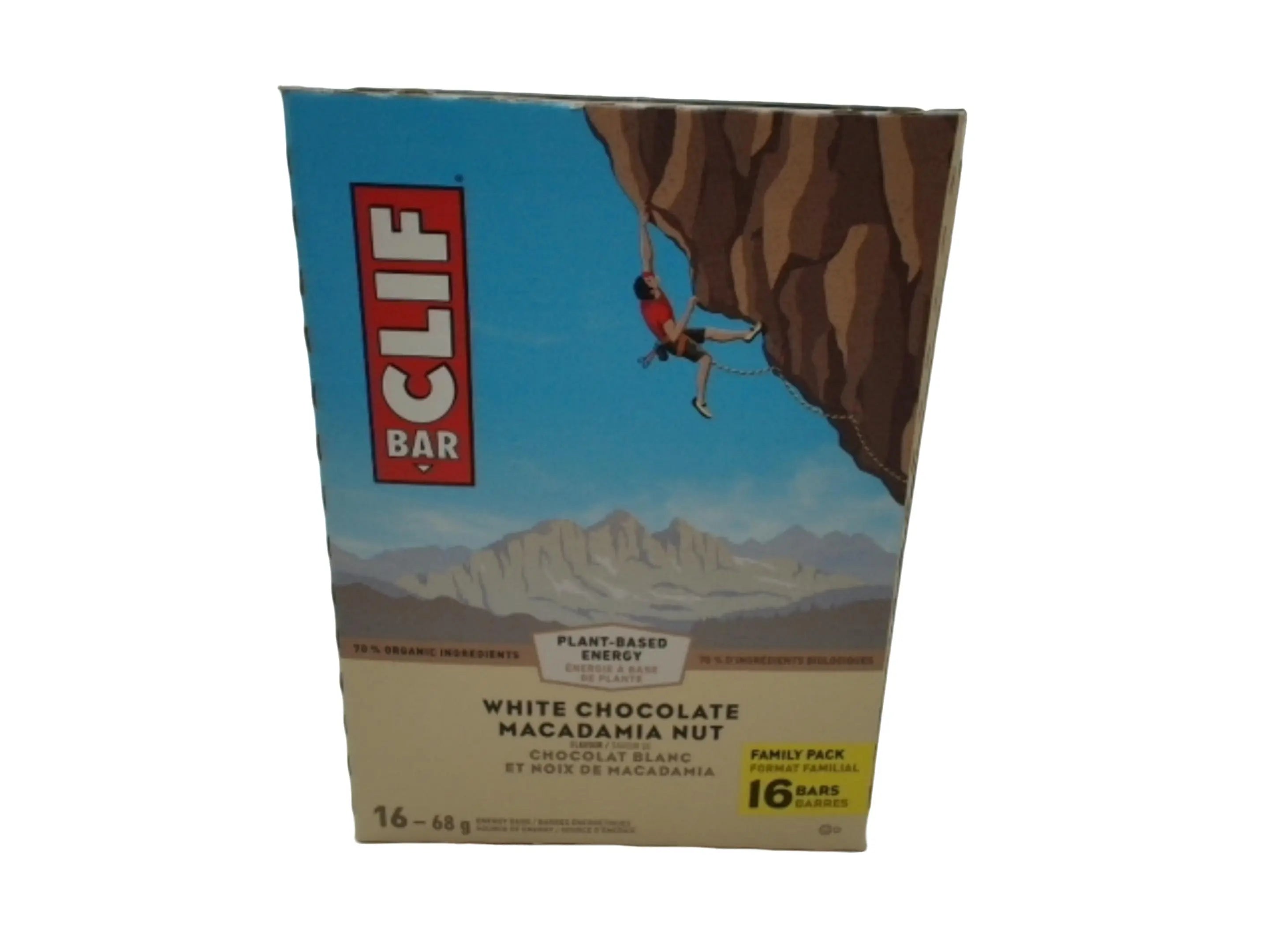 Clif Energy Bars 16pk. White Chocolate Macadamia Nut (or $1.29ea) KWDC