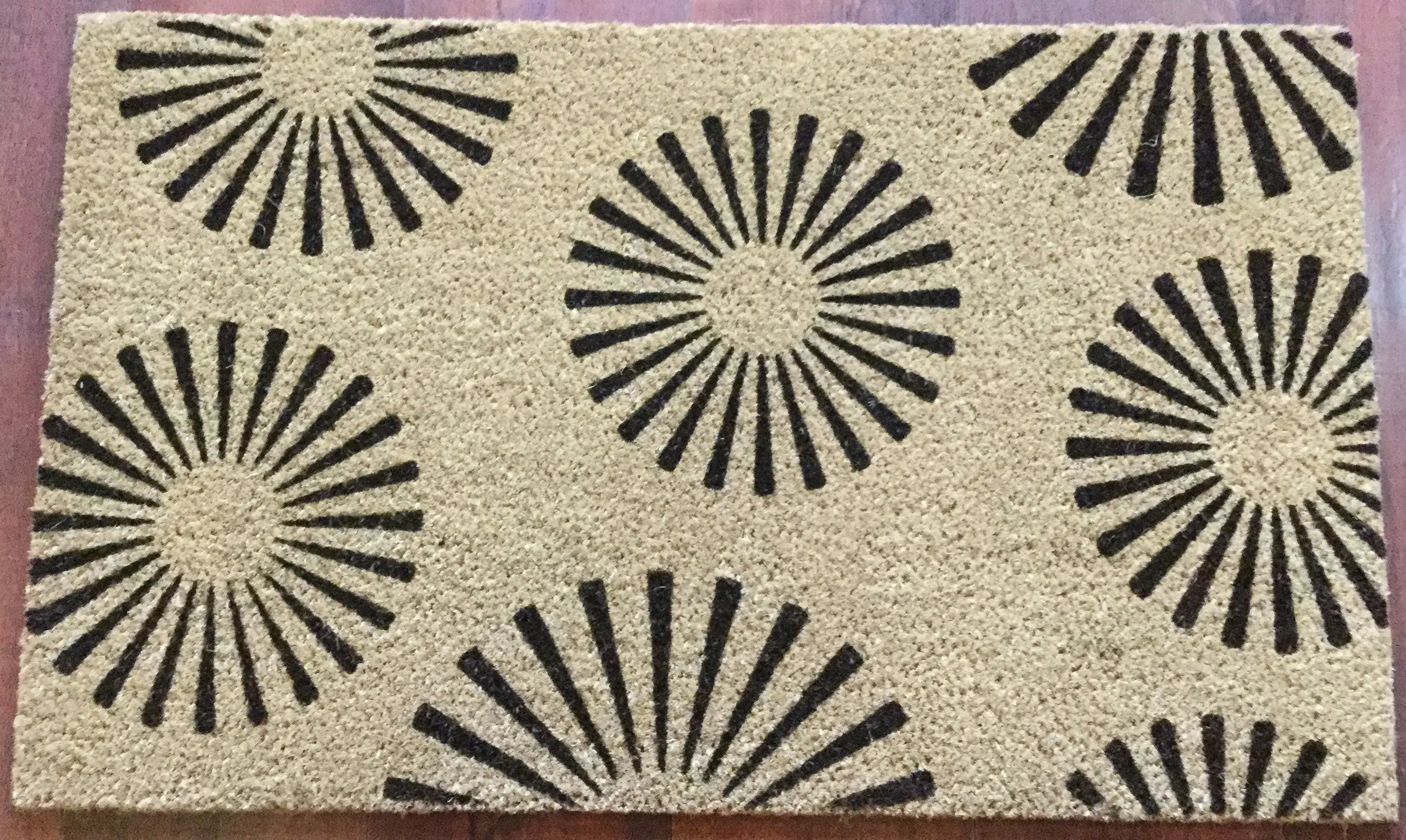 Coir door mat "BURST" 18" x 30" ITY INTERNATIONAL INC.