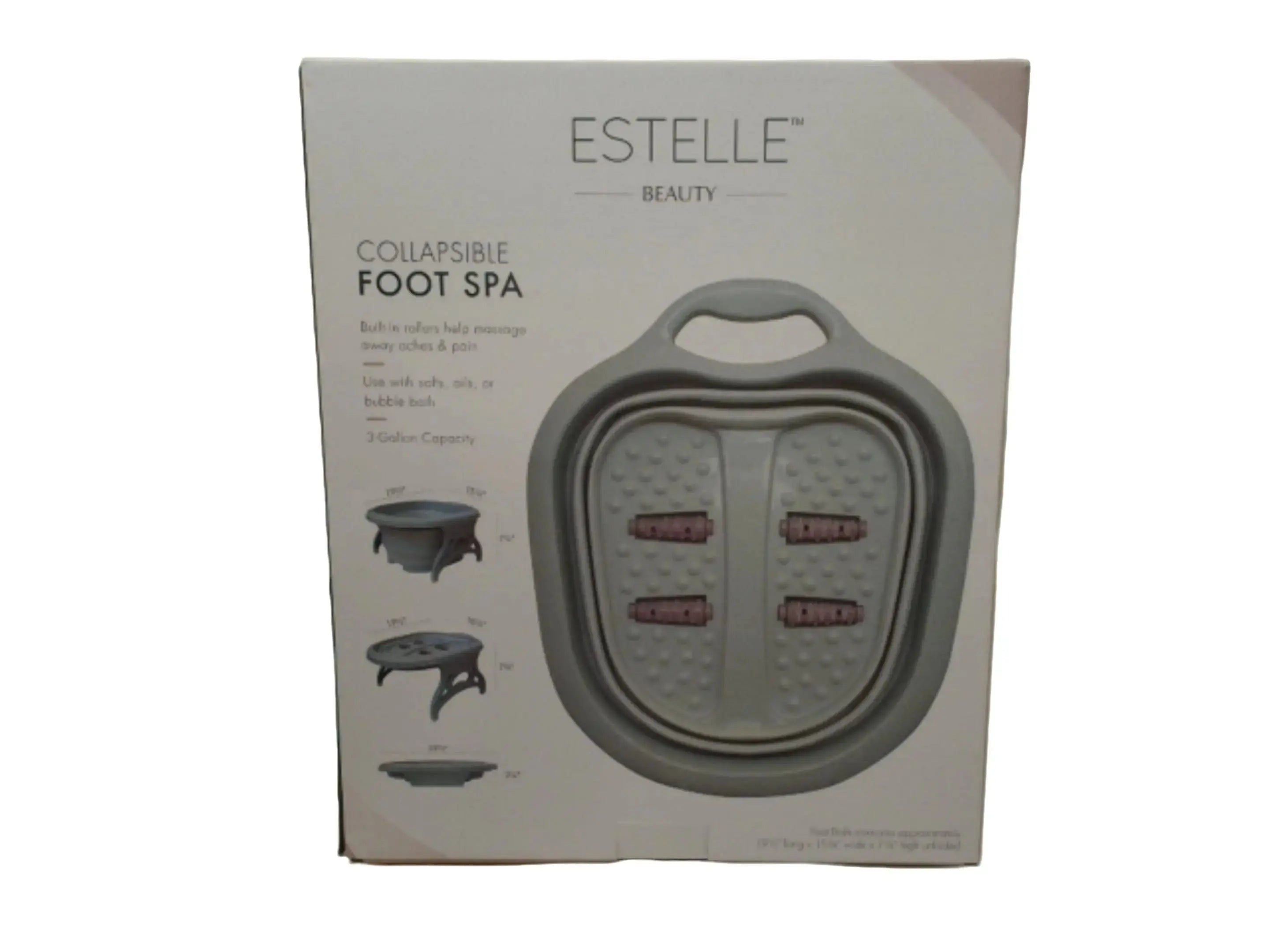 Collapsible Foot Spa Grey Estelle Beauty (ENDCAP) KWDC