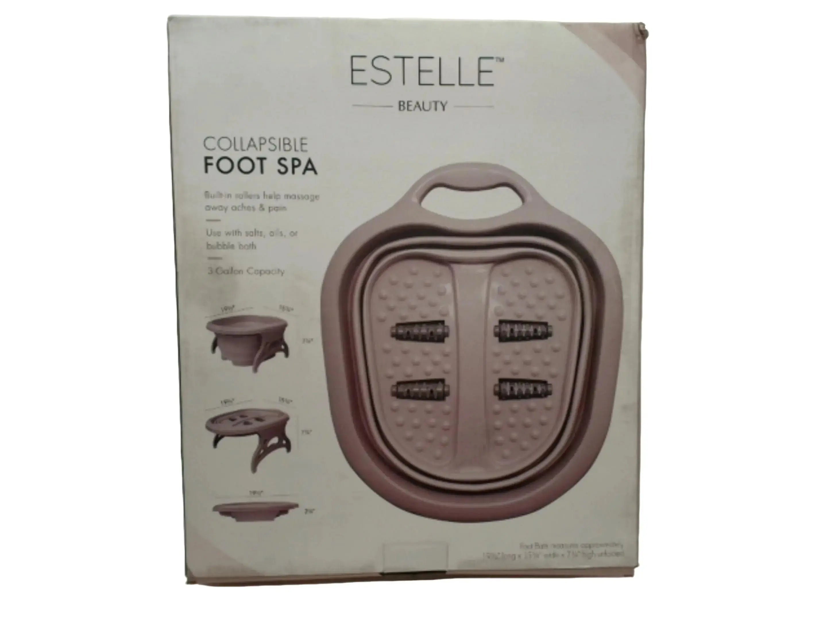 Collapsible Foot Spa Pink Estelle Beauty (ENDCAP) KWDC