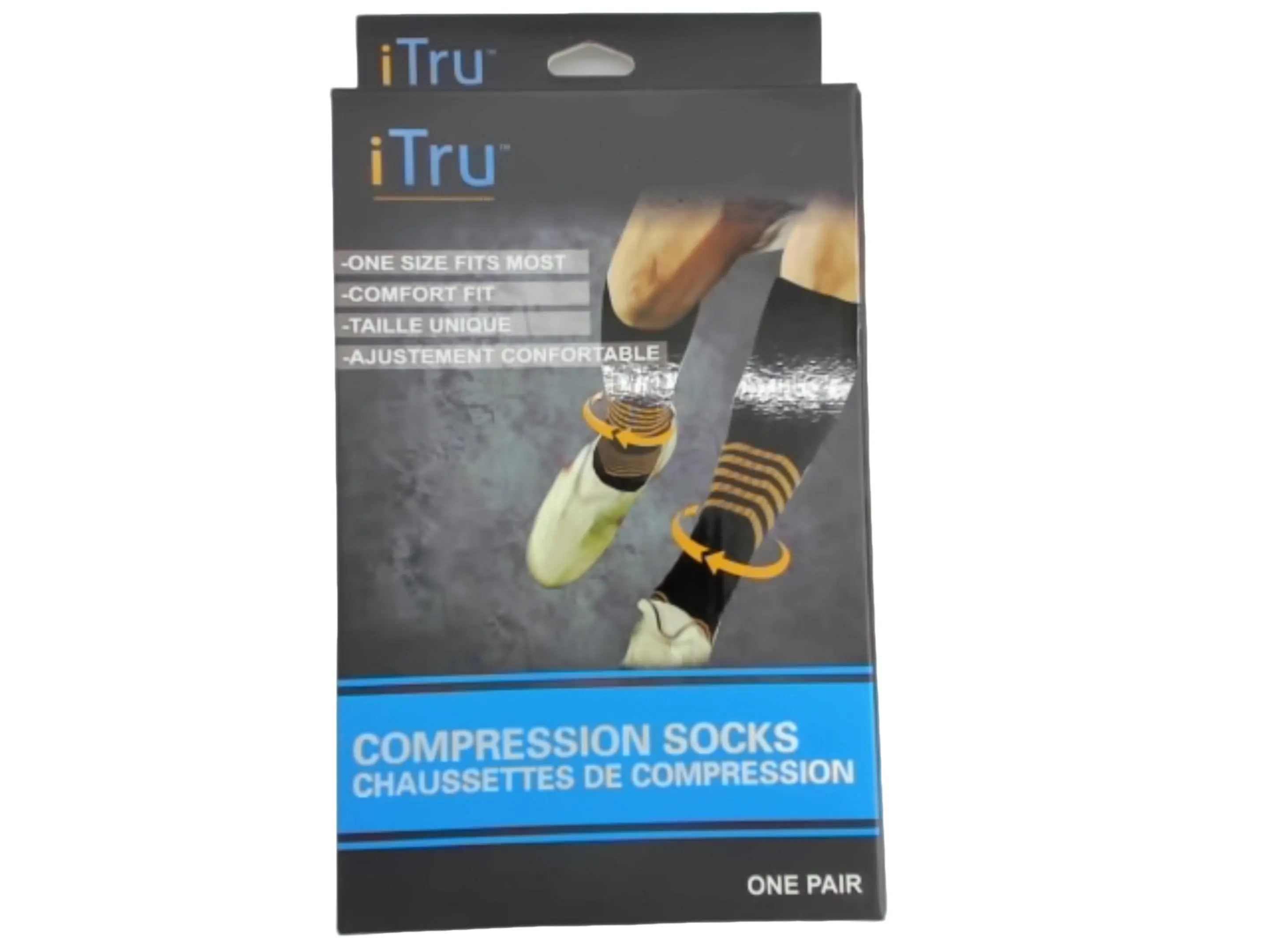 Compression Socks - One Size Fits Most - One Pair Pack Prime Deals International LTD.