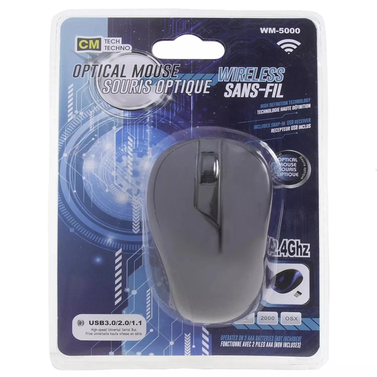 Computer wireless optical mouse 2.4ghz Chateau Manis Electronics