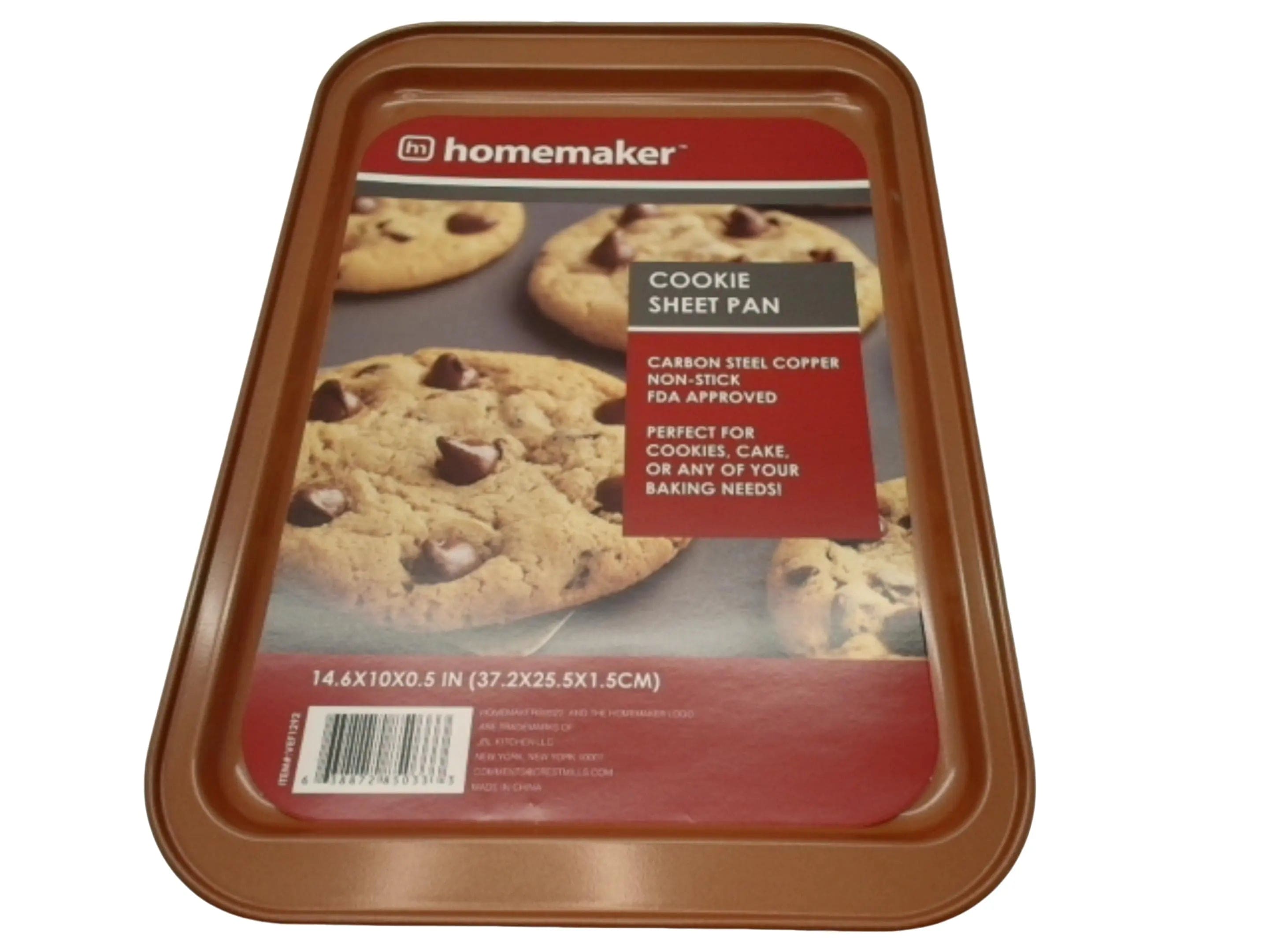 Cookie Sheet Pan 14.6" X 10" X 0.5" Carbon Steel Copper Homemaker KWDC