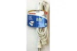 Cord Extension 8 ft white spt2 Chateau Manis Electronics