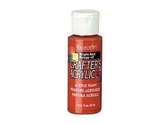 Crafters Acrylic Paint: 2oz Craft & Hobby  BRIGHT RED MULTICRAFT IMPORTS INC.