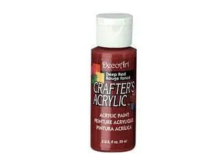 Crafters Acrylic Paint: 2oz Craft & Hobby  DEEP RED MULTICRAFT IMPORTS INC.