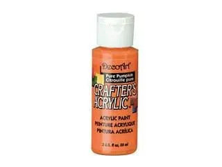 Crafters Acrylic Paint: 2oz Craft & Hobby  PURE PUMPKIN MULTICRAFT IMPORTS INC.