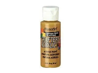 Crafters Acrylic Paint: 2oz Craft & Hobby  antique gold MULTICRAFT IMPORTS INC.