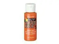 Crafters Acrylic Paint: 2oz Craft & Hobby  bright orange MULTICRAFT IMPORTS INC.