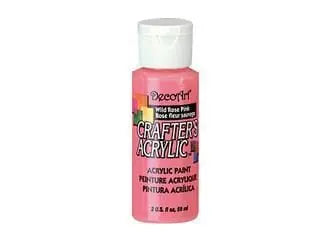 Crafters Acrylic Paint: 2oz Craft & Hobby  wild rose pink MULTICRAFT IMPORTS INC.