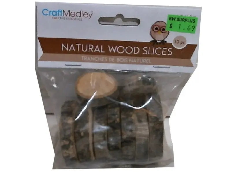 Craftwood 10pc. Natural Wood Trunk Slices MULTICRAFT IMPORTS INC.