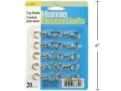 Cup hooks 20 pc brass colour - home essentials CTGBRA