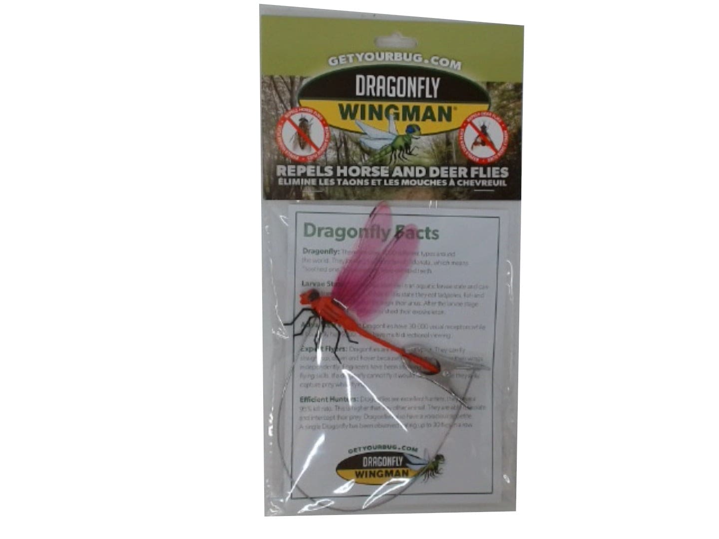 Dragonfly wingman - repels horse and deer flies - clip on - Brantford Surplus