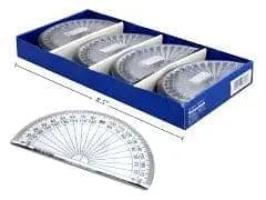 4 inch PROTRACTOR CLEAR, 48 PCS/DISPLAY BOX LINPRO