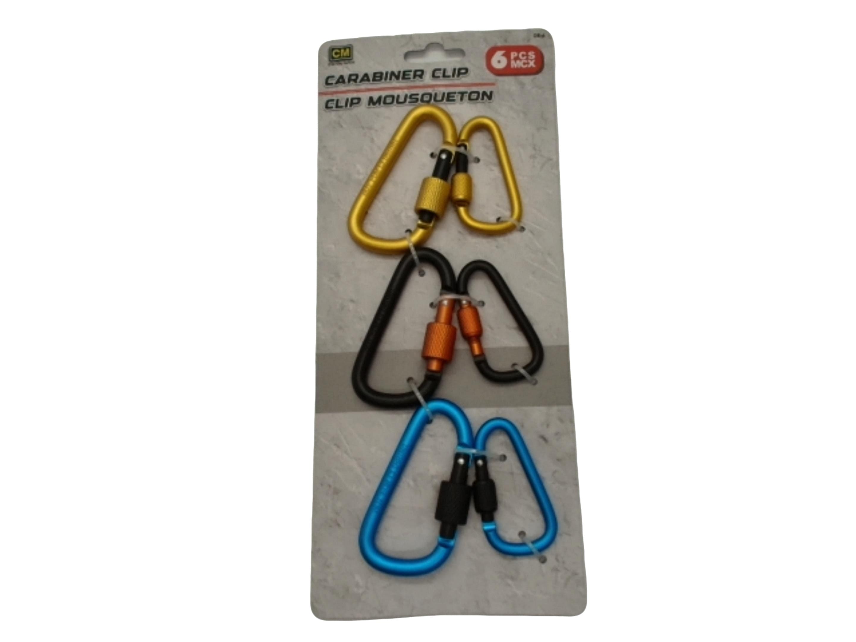 Carabiner clip 6 pack - Brantford Surplus