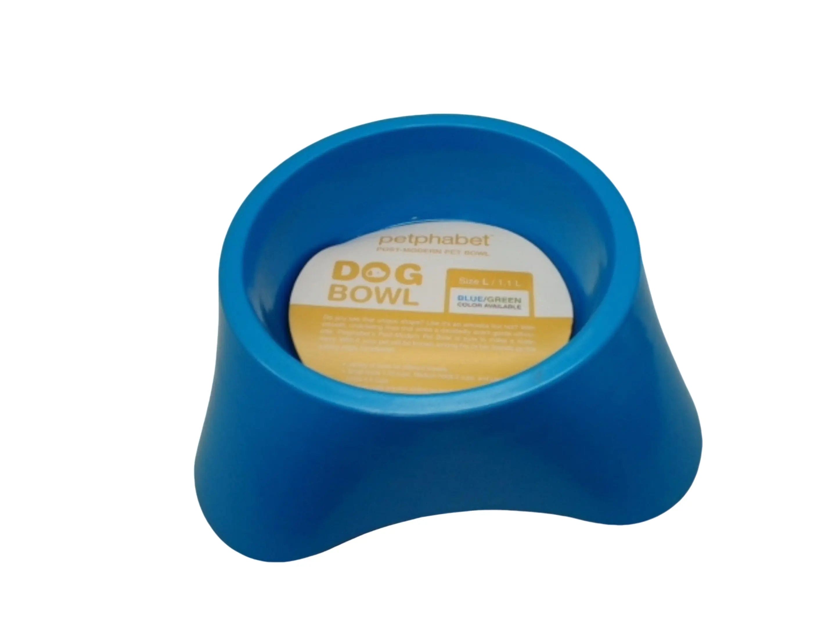 Dog Bowl 1.1L Blue Petphabet KWDC