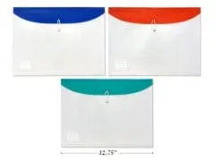 ENVELOPE 12.75X9.75" ELASTIC STRING,CD+OUTSIDE PKT  T ASST CLR LinkProduct Solutions LTD