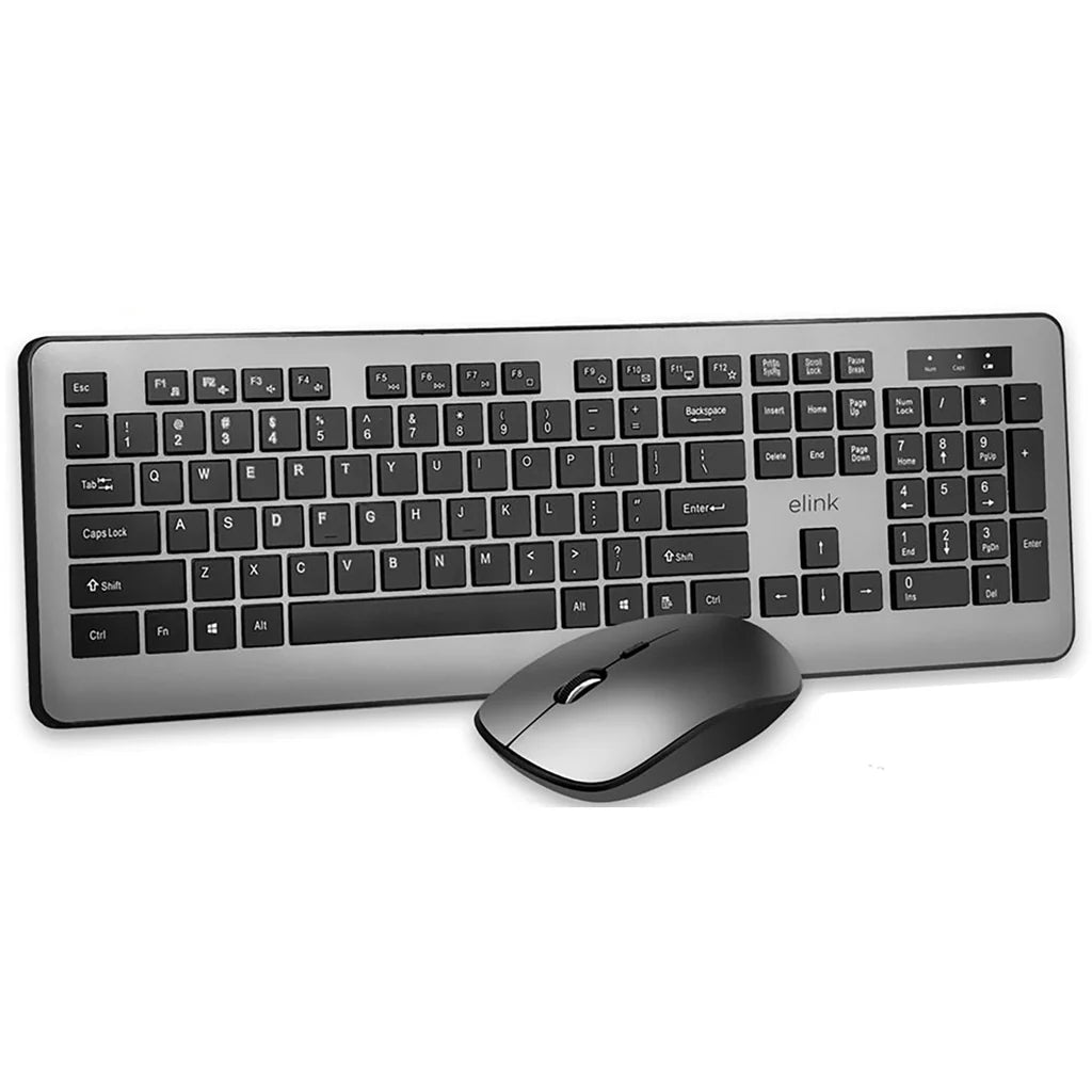 Keyboard & Mouse Combo Black Wireless Rechargeable - Brantford Surplus