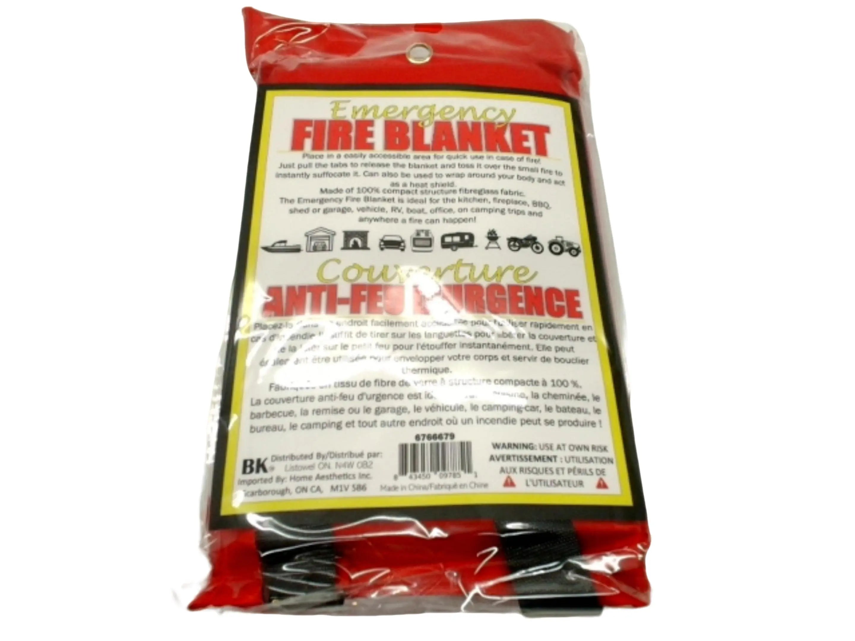 Emergency Fire Blanket 1m x 1m (ENDCAP) KWDC