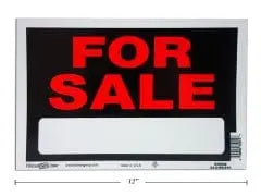 FOR SALE SIGN 8X12"        MADE IN USA LinkProduct Solutions LTD