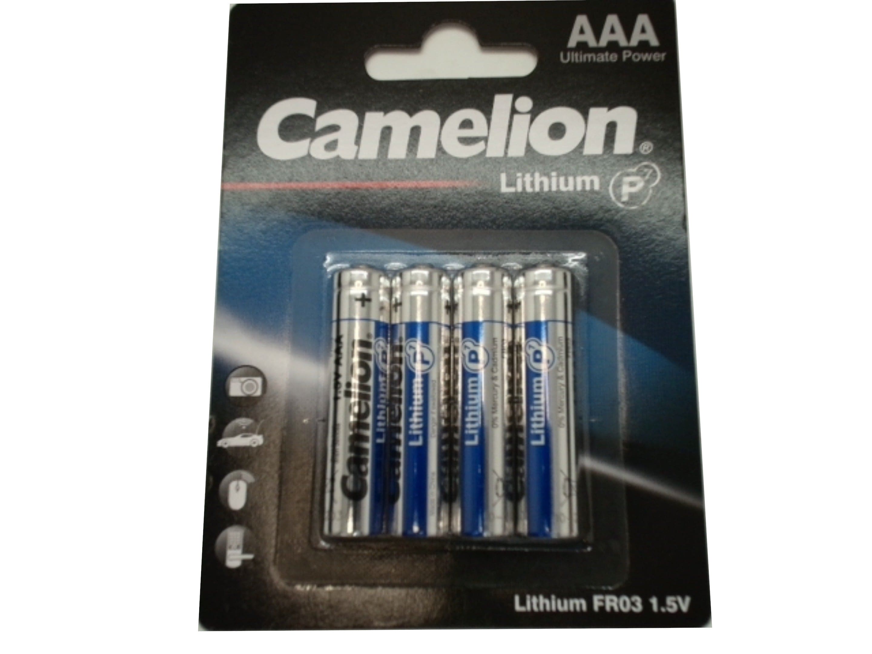 Camelion AAA lithium 4 pack batteries - Brantford Surplus