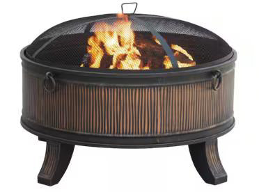 Emberjack 36" Steel Fire Pit - Durable Outdoor Heating