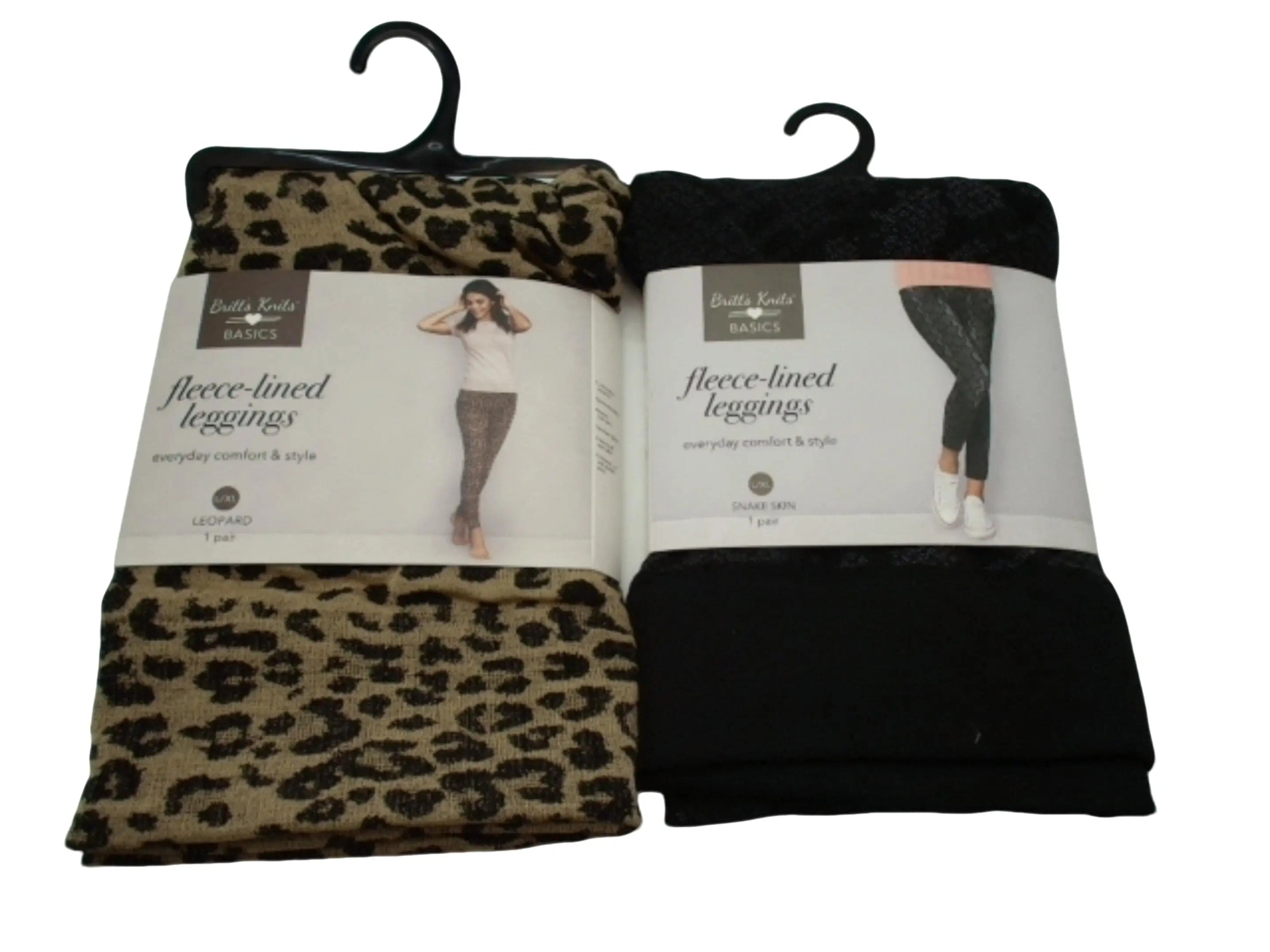 Fleece Lined Leggings Ladies Britt's Knits Assorted KWDC