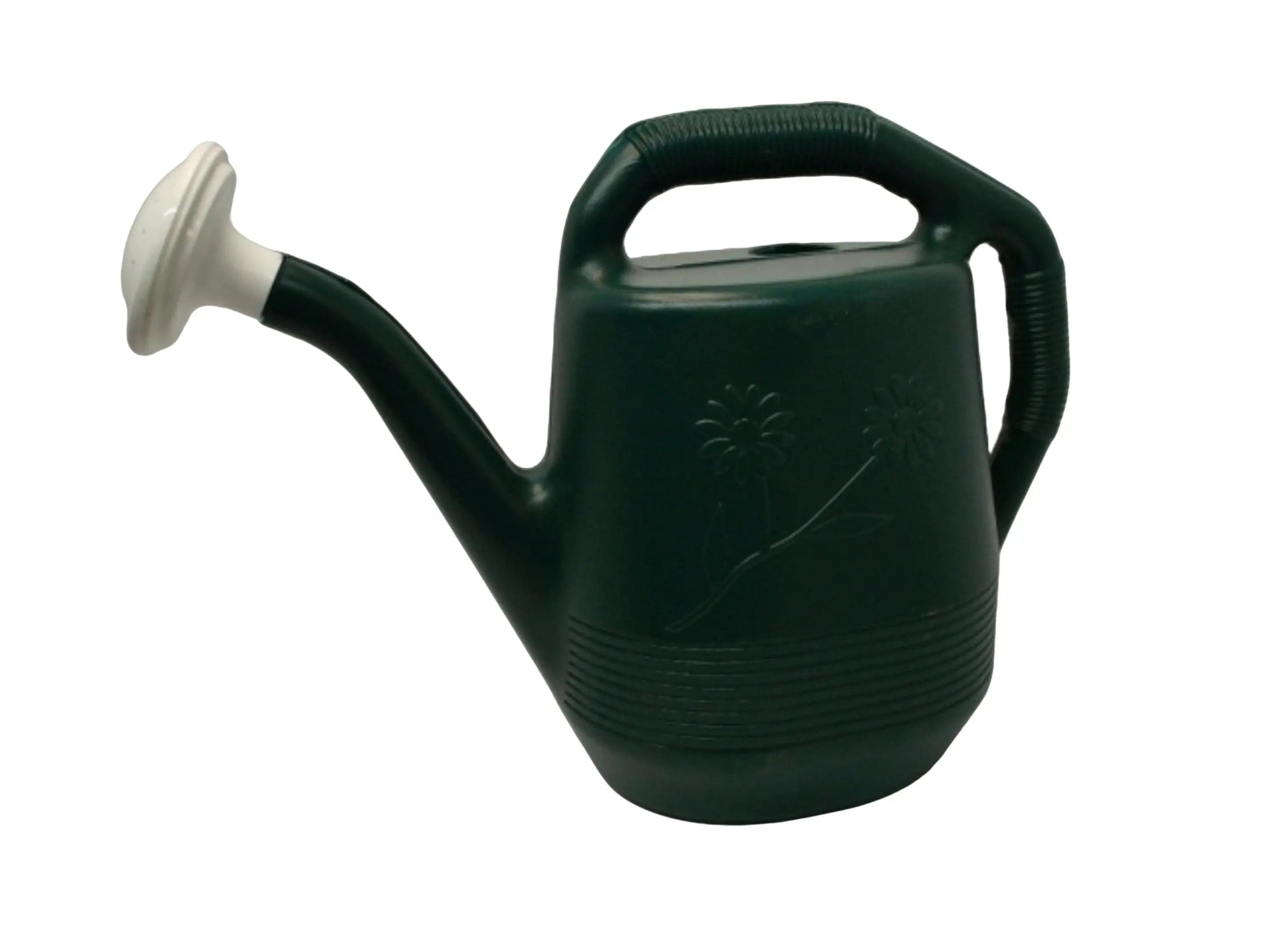 Watering Can 2 Gallon Plastic Green w/Flowers KWDC