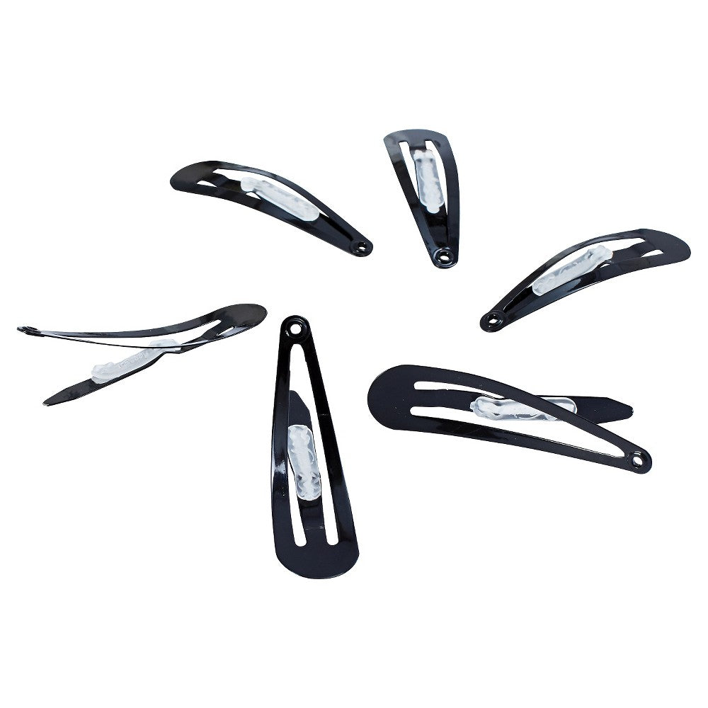 Goody Snap & Go Black Snap Clips 6 Pack — alternate view