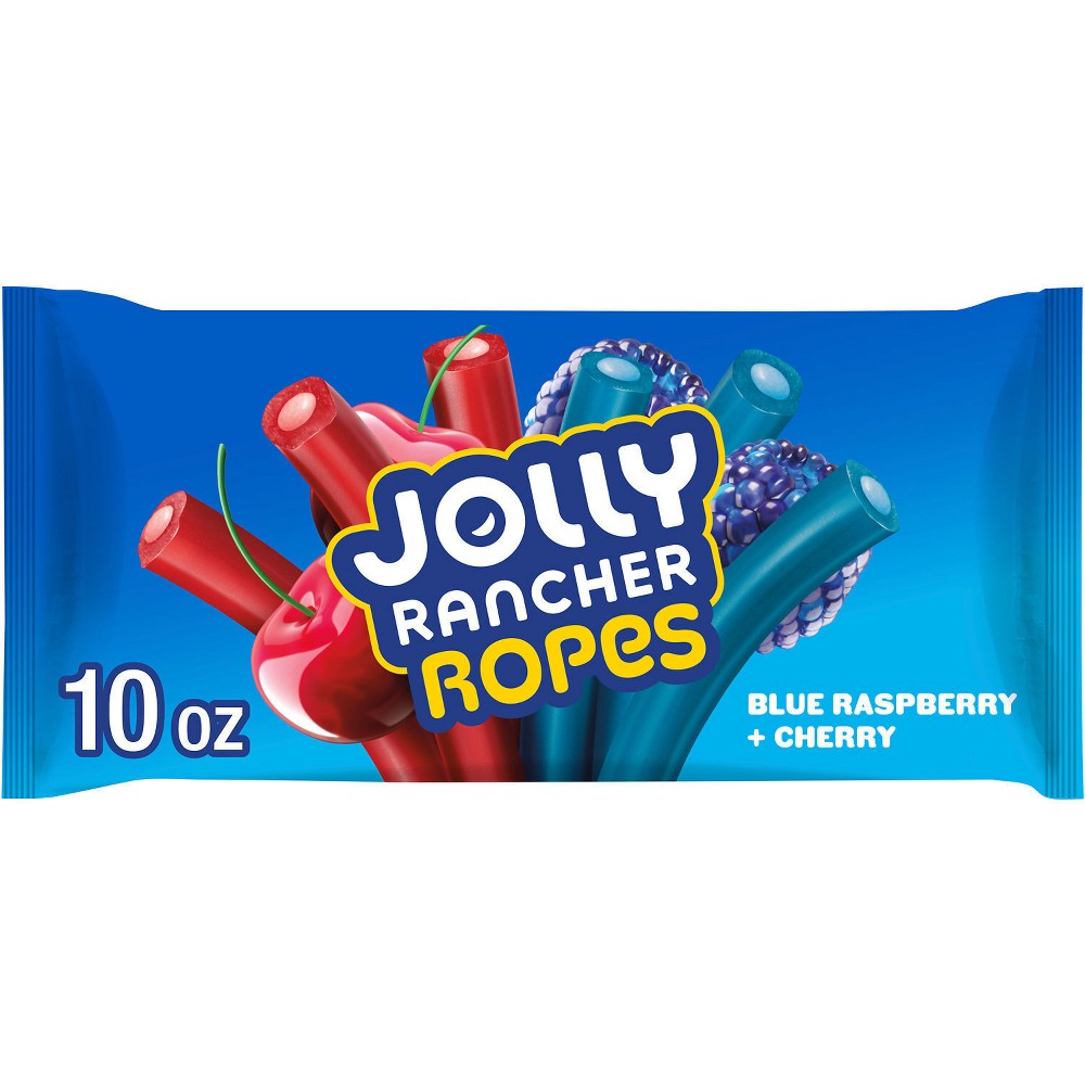 Jolly Rancher Ropes Blue Raspberry Cherry Candy 283g