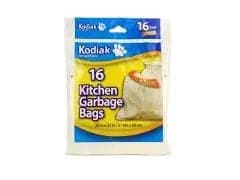 Garbage bags Kitchen 20x22 16 pack kodiak Conglom