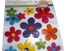 Glitter Puffy 10.63"x15.35" Kids Wall Décor Daisy Dazzle MULIMP