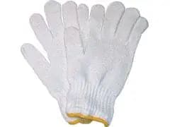 Gloves knitted cotton yellow (M)$6.99doz Toolway Industries