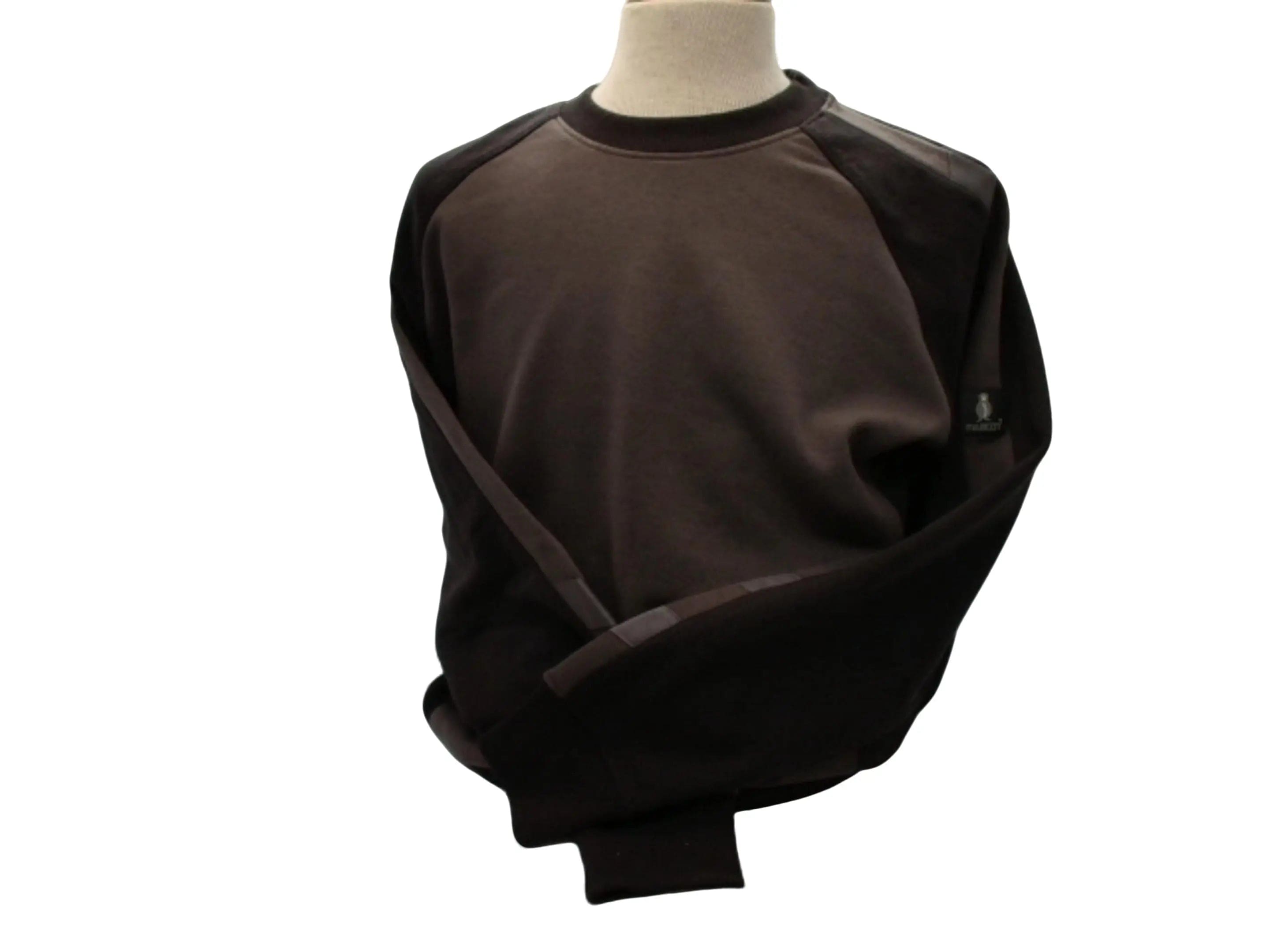 Sweatshirt Men's Two Tone Black/Grey Mascot Workwear Ass't Sizes KWDC